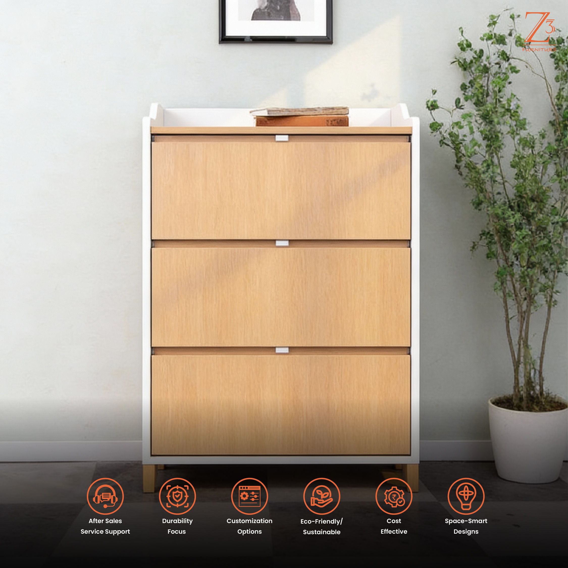 Shoe Rack Furniture, Shoe Cabinet - Z Cube Furniture 04