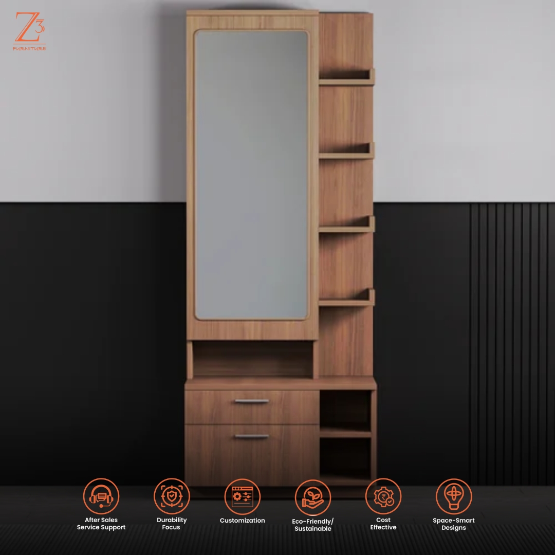 Brown Dressing Table Manufacturer - Z Cube Furniture 4