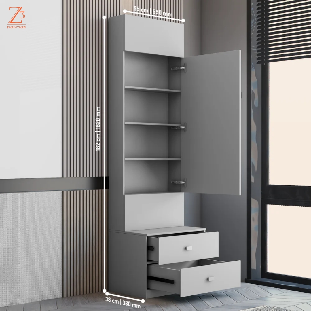 Light Grey Dressing Table Manufacturer - Z Cube Furniture 3