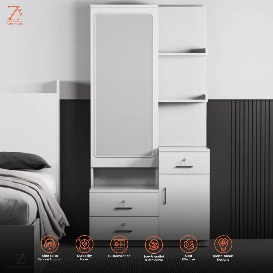 White Dressing Table Manufacturer - Z Cube Furniture 4